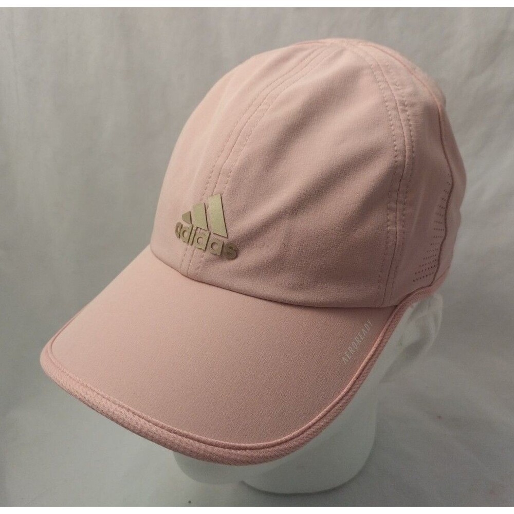 ADIDAS Aeroready Adjustable Strapback Lightweight Vented Pink Hat/Cap-EXCELLENT!